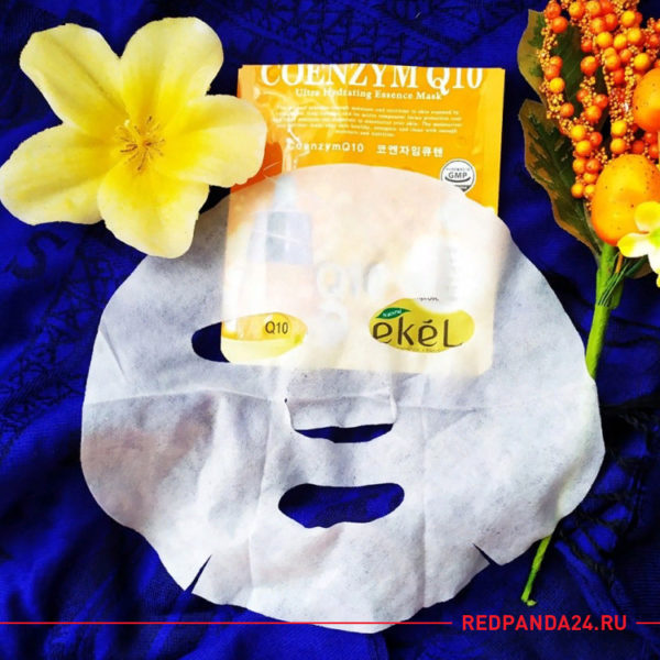 Тканевая маска с коэнзимом Q10 Ekel