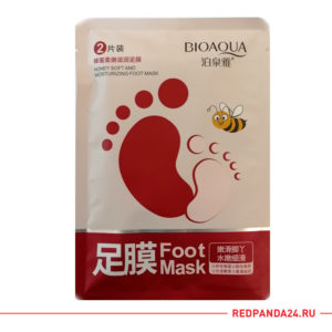 Маска носочки для ног с медом Bioaqua